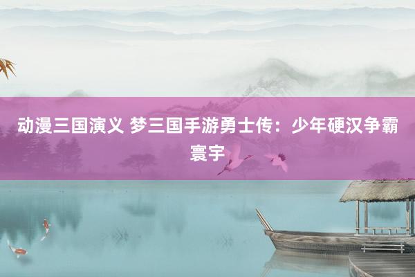 动漫三国演义 梦三国手游勇士传：少年硬汉争霸寰宇