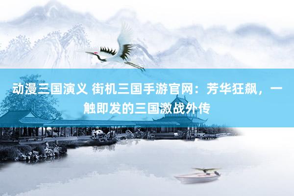 动漫三国演义 街机三国手游官网：芳华狂飙，一触即发的三国激战外传